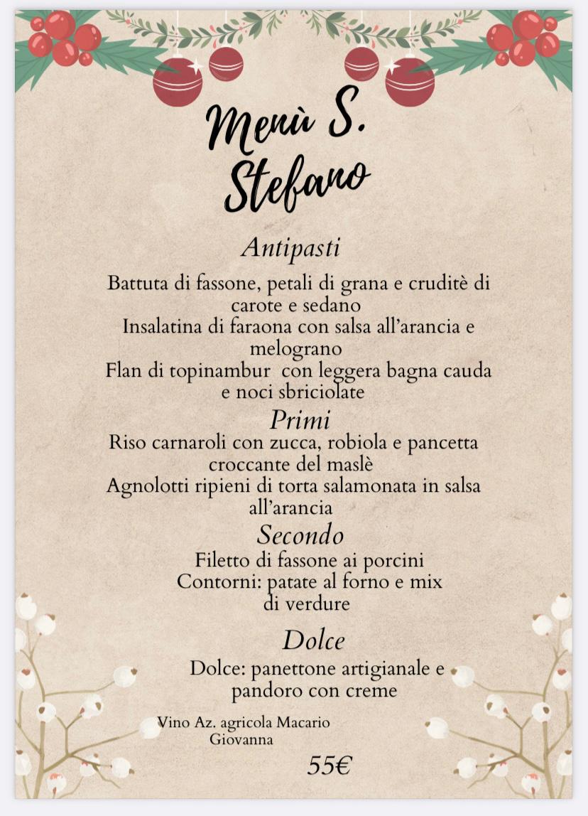 Menù S. Stefano